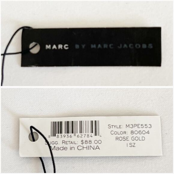 MARC JACOBS RoseGold Tone Katie Logo Link Bracelet NWT - Picture 7 of 9